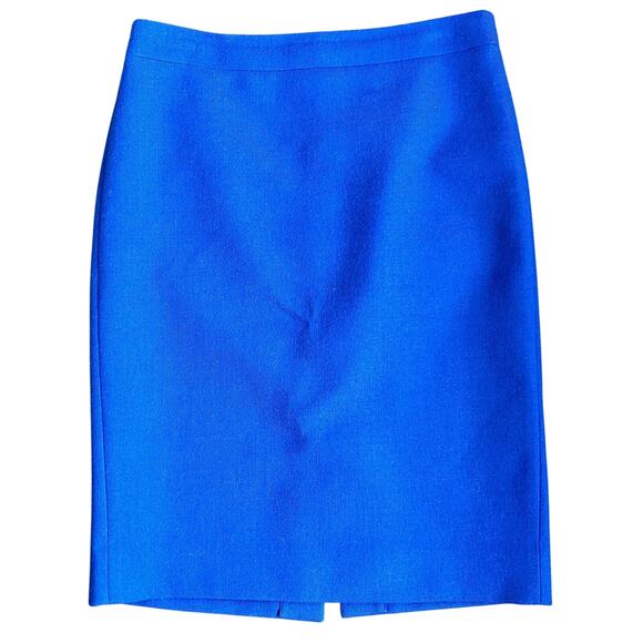 J.Crew Dresses & Skirts - J. Crew No. 2 100% Wool Pencil Skirt Size 4 Royal Blue